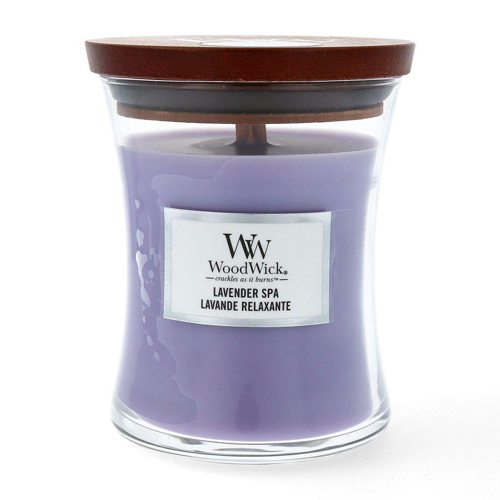 WoodWick Candle, Medium, Lavender Spa